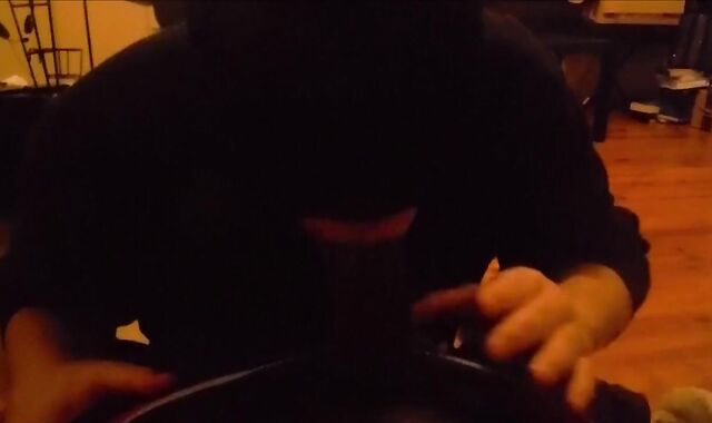Gulping A 20yo Hetero Big Black Cock