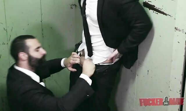 boys In Suit ultra-cute-looking pummeling