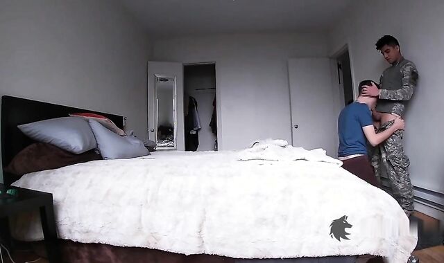 Barebacked  By His Soldier Bf On web cam