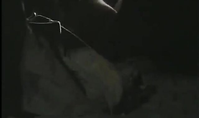 Strung Up Army man Masturbating And Nutting