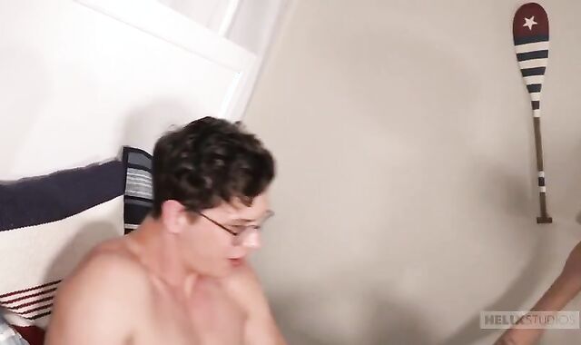 youthful masculines Treesome drill