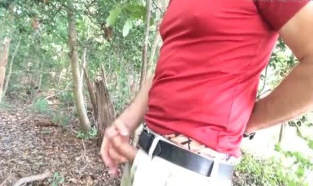 masturbating In Public, I Converse And Ripple My shlong, jizz In A Bowl