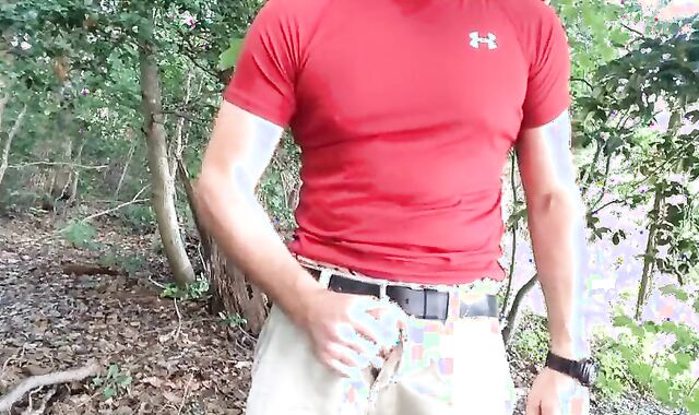 masturbating In Public, I Converse And Ripple My shlong, jizz In A Bowl