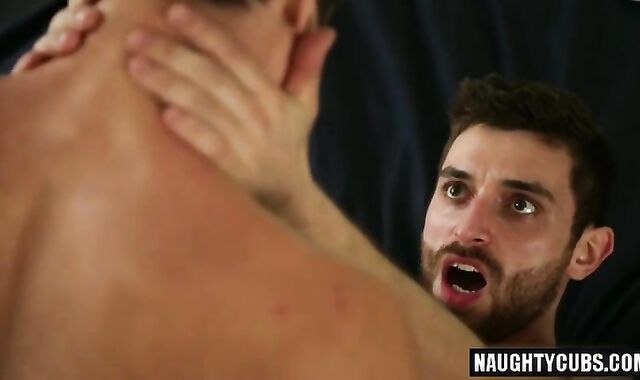 large sausage faggot Spin Flop With jizz shot