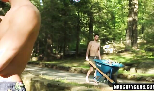 large sausage faggot Spin Flop With jizz shot