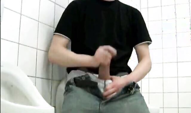 that youngster DEEP-THROATS HIS OWN wang IN THE TOILET!!