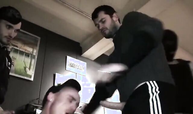 Got His backside Wrecked By Trio XXL dongs