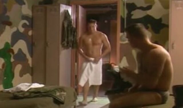 Army boys deepthroat and plumb