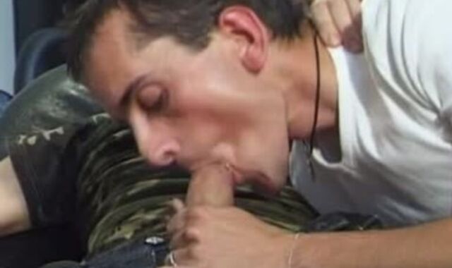 twink Deepthroats Boyfriends phat ten-Pounder On The Bed