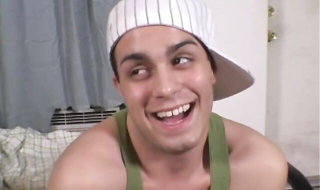 This eighteen age teenie Takes His First-Ever darksome stiffy!