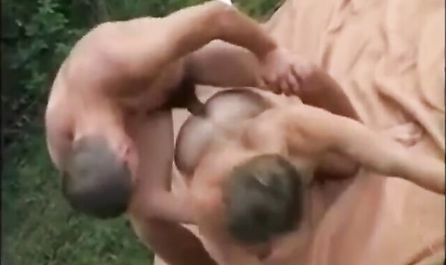 queer Intercourse Outdoor Picnic fun cock-squeezing backside plough