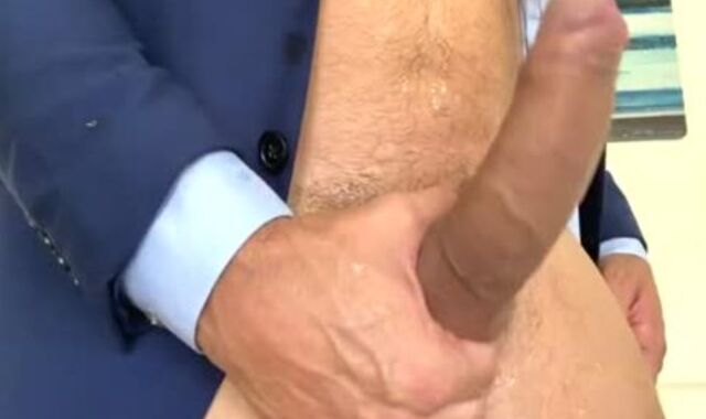 RN Suited fellow Smoking & masturbating