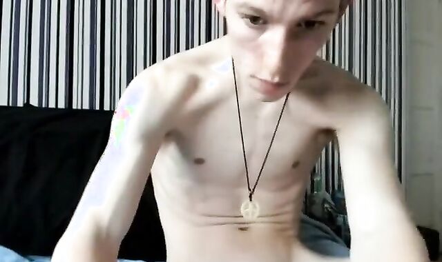 My ginormous beefstick ally On Skype - Monster dinky lad