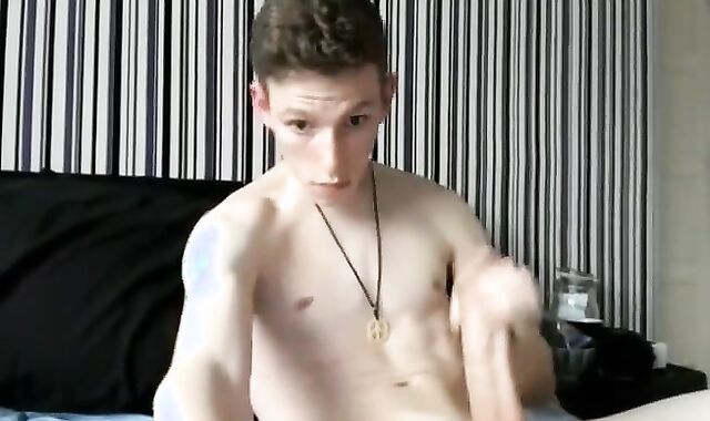 My ginormous beefstick ally On Skype - Monster dinky lad