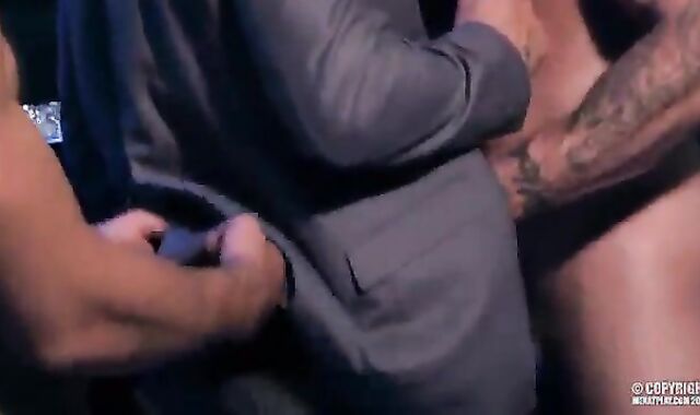 Aggressive Otter Top fuckin' Rock Hard With 2 Other Mus