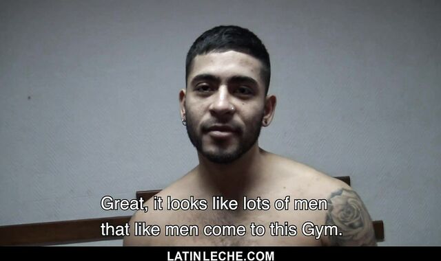 Uncircumcised Latino moist In Gym Douche