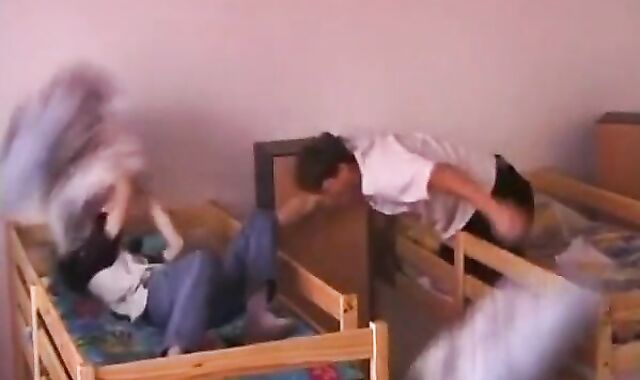 Very First Time On Dormitory nubiles Helping And popshot