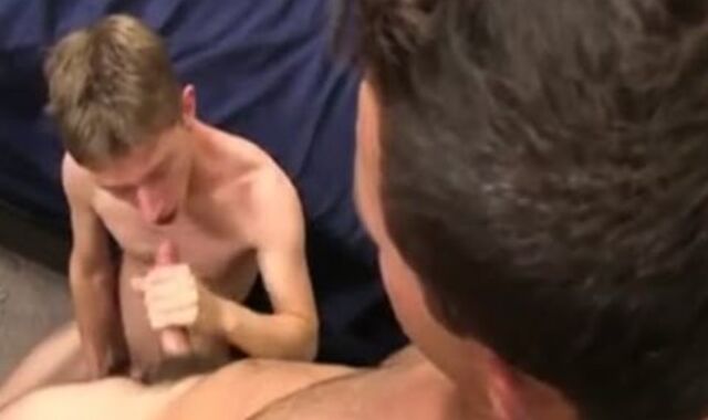 fledgling faggot teenager Deep-Throats Dads largest manstick First-Ever Time Sergio Valen bonks