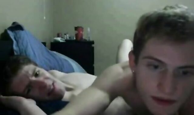 Nosey lewd Step-Stepbro's jam On web camera - W