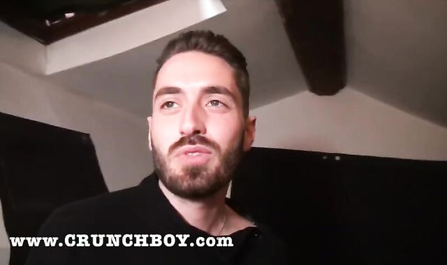 two Hetero Boys Hunk with Humungous Man-Meat Fellate Audition Porno