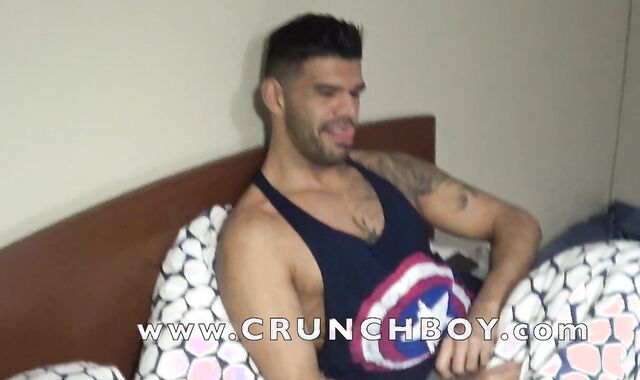 French Bottom Banged Condom-Free by Top Latino with Hefty Boner