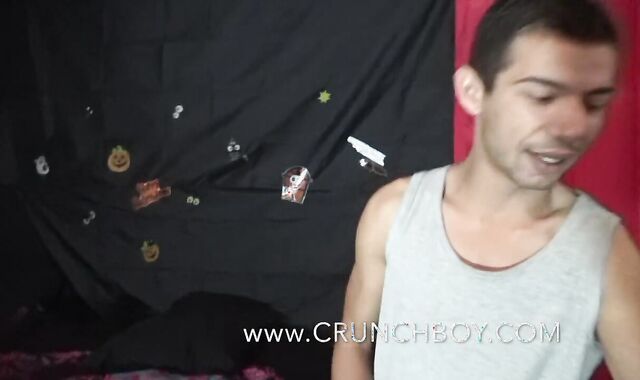 Latino Twunk Creampied for HALLOWEEN by fat Covert Face