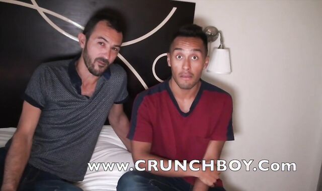 Gorgeous Lad Latino Pummeled by Dad for Crunchboy