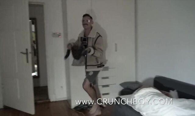 Fabien Torn Up No Condom in Berlin in the Morning by two Tops