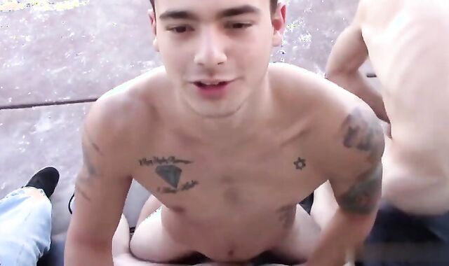 Frat Bros porking At The Patio