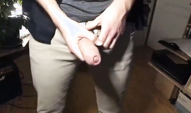 Web Web Camera Large, Long, Good-Sized, Wiry, Uncircumcised ten-Pounder Wanking