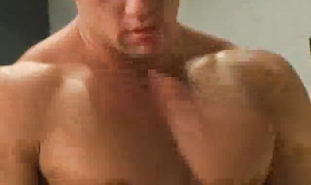 muscled teenager On Desk