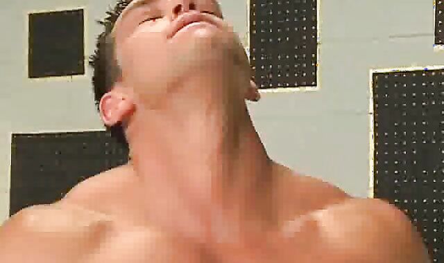 muscled teenager On Desk