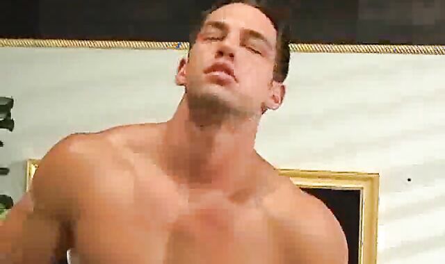 muscled teenager On Desk