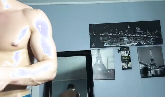 Wettened Muscle & Sweat cascading From Trousers