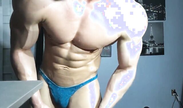 Wettened Muscle & Sweat cascading From Trousers