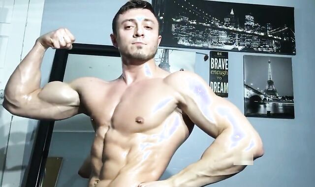 Wettened Muscle & Sweat cascading From Trousers