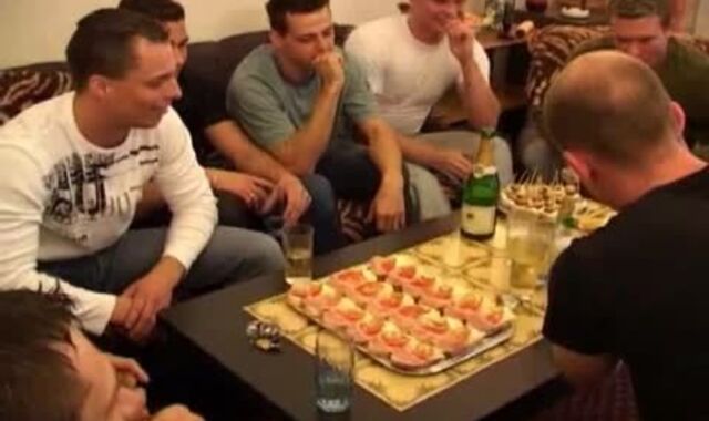 Cliff Colhaun In The Middle Of A faggot gang-fuck