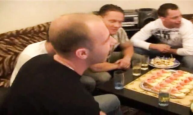 Cliff Colhaun In The Middle Of A faggot gang-fuck