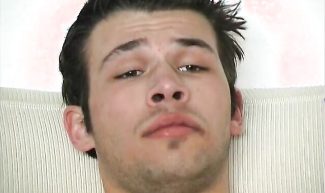 pumped up fellow Lies On sofa And Satiates Self