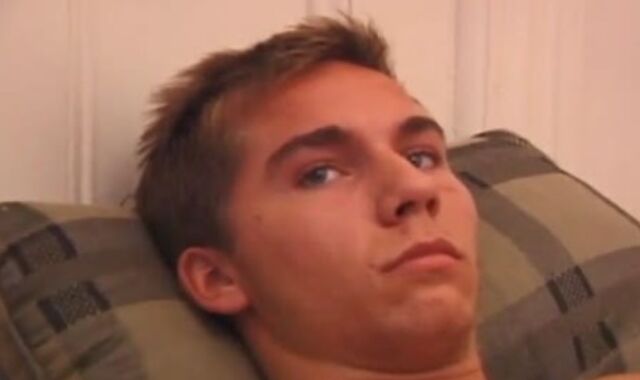 Bony youthfull teenie Takes Out His beefstick And Jerks