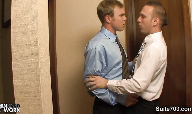 naughty faggots nailing In The Office