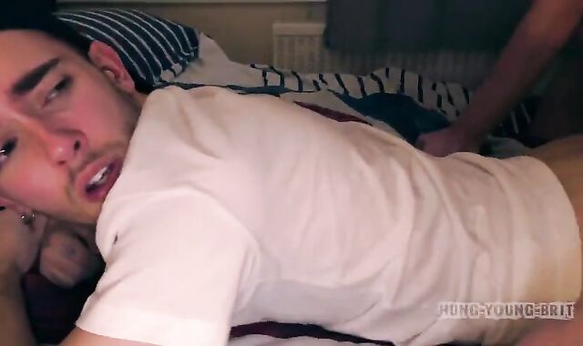 Brit Youngster Dual Barefuck By two allies