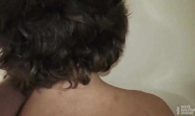 Longhaired teenager Barefucked By dude