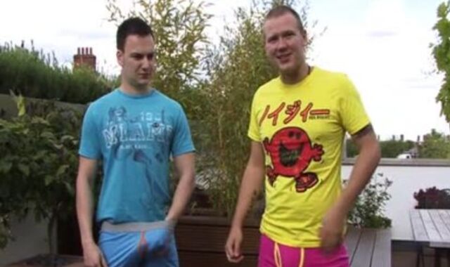 heterosexual chaps FROLICKING