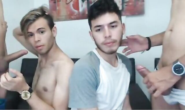 Colombian nice masculines devour And smash On web cam