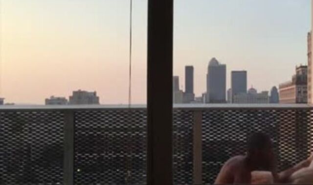 unprotected penetrate On Balcony