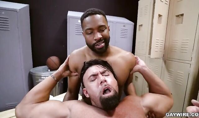 Bi-Racial Theesome @ The Gym