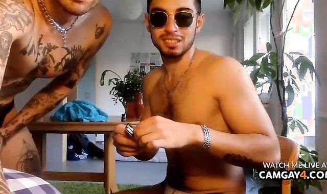 twink With Tats pulverize And fellate His shlong