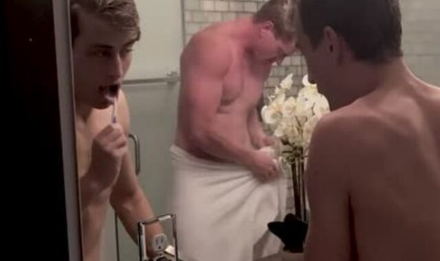 Step Brothers Probing Each Others Bods