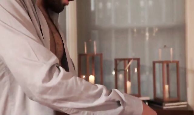 older Perv Plays With His servant victim In The Dungeon Space